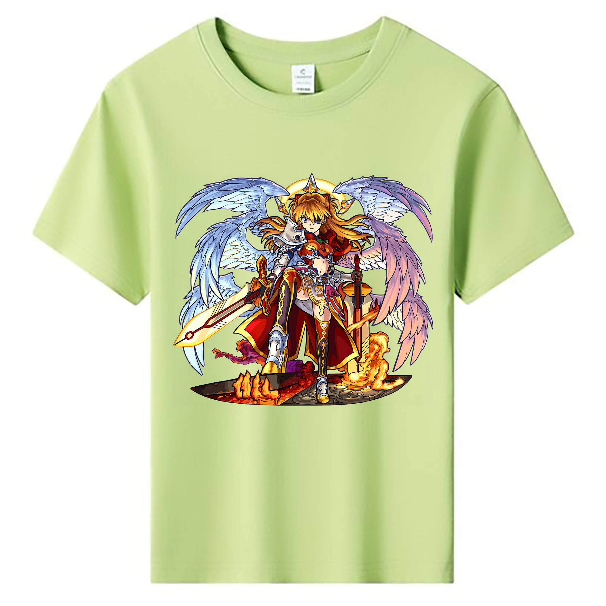 （画像用） EVA 新世紀エヴァンゲリオン 綿100％キッズTシャツ（フロントプリント）
